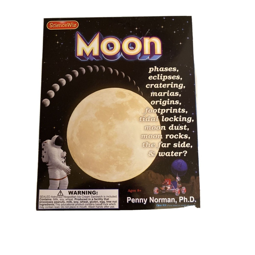 ScienceWiz Moon Science Kit Black Exploring the Moon 14 Projects‎ Astronaut Food